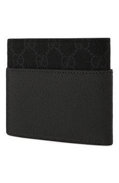 Мужской портмоне GUCCI темно-серого цвета, арт. 701420/K9GSN | Фото 2 (Нос: Не проставлено; Материал сплава: Проставлено; Материал: Экокожа)