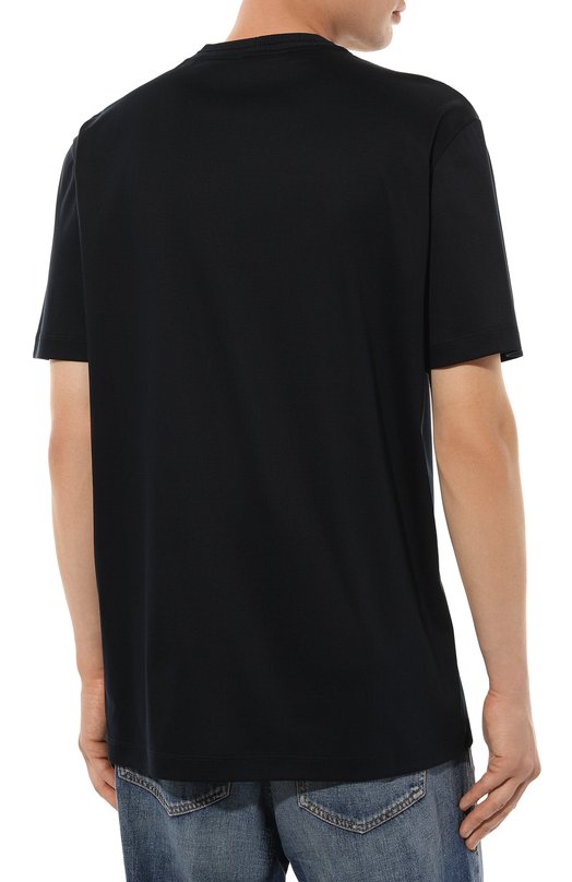 Хлопковая футболка Giorgio Armani 6RSM73/SJTKZ Синий  6RSM73/SJTKZ Фото 4