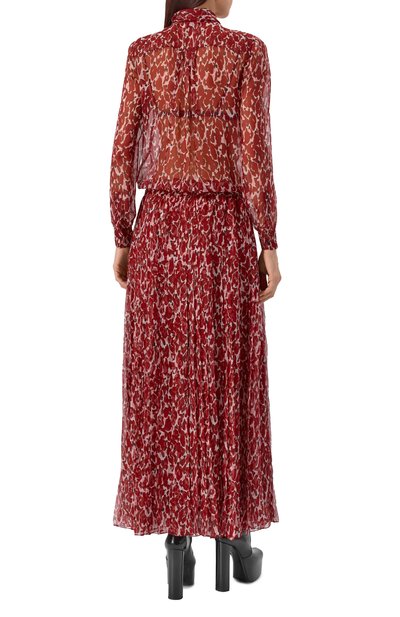 Шелковое платье SAINT LAURENT, арт. 831777/Y4J35, фото 4