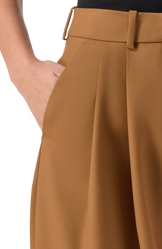 Шерстяные брюки Nina Ricci 25ACPA002/WV0324 Бежевый  25ACPA002/WV0324 Фото 5