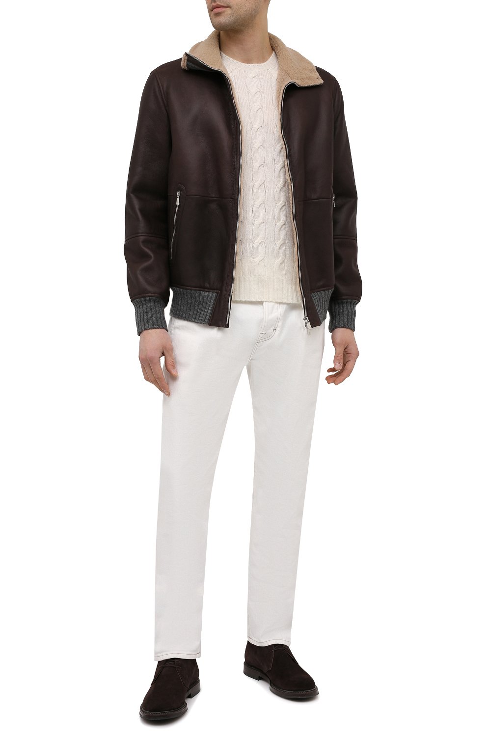 Дубленка BRUNELLO CUCINELLI темно-коричневого цвета по цене 757000 руб., арт. MPMD01737, фото 2 Дубленка BRUNELLO CUCINELLI, арт. MPMD01737, фото 2