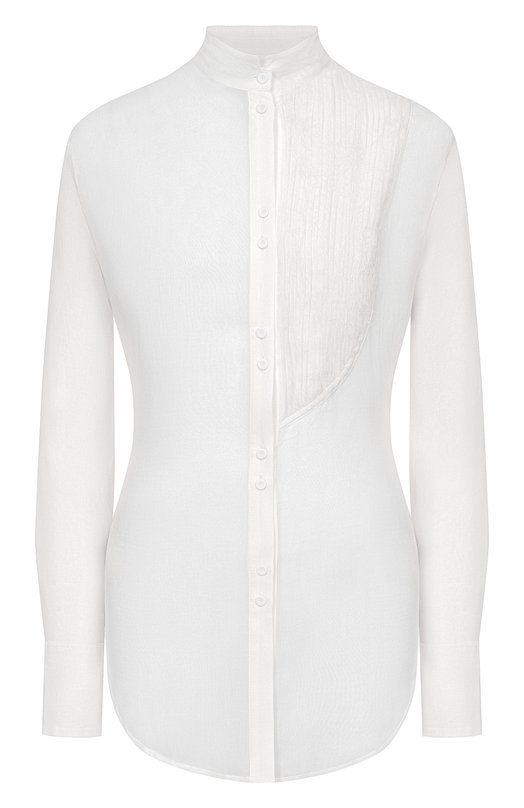 Блузка из хлопка и шелка Isabel Benenato DW81S26 Белый DW81S26