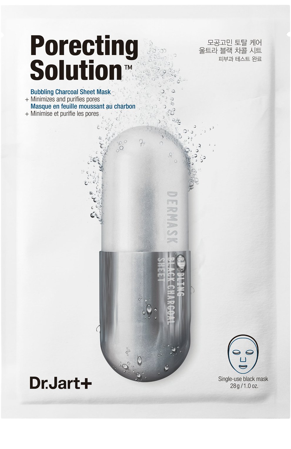 Маска для интенсивного очищения и сужения пор dermask DR.JART+ бесцветного цвета по цене 490 руб., арт. 8809535800701, фото 1 Маска для интенсивного очищения и сужения пор dermask DR.JART+, арт. 8809535800701, фото 1