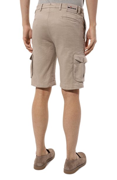 Шорты изо льна и хлопка KITON, арт. UFPPBK0604D, фото 4