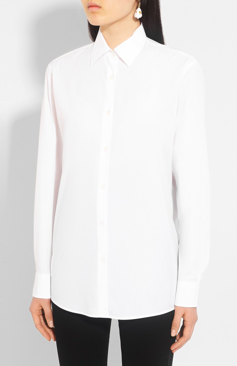 Хлопковая рубашка DRIES VAN NOTEN, арт. 201-10758-9245, фото 3