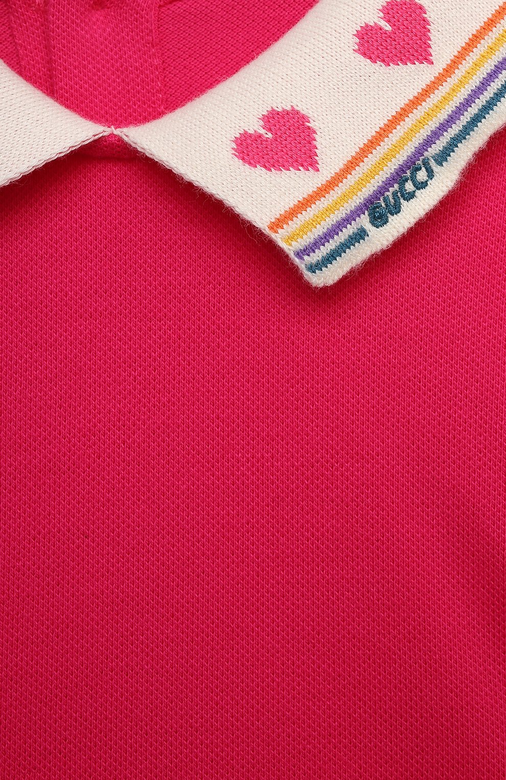 Хлопковое платье GUCCI фуксия цвета по цене 33650 руб., арт. 662928/XJDM6, фото 3 Хлопковое платье GUCCI, арт. 662928/XJDM6, фото 3