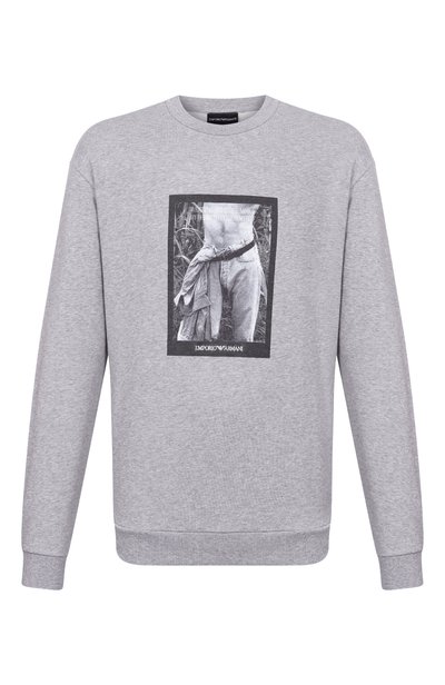 Мужской хлопковый свитшот EMPORIO ARMANI, арт. EM006933/AF27740