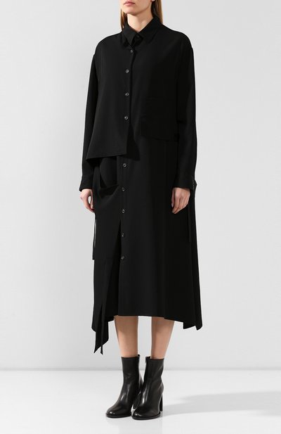 Шерстяное платье YOHJI YAMAMOTO, арт. NC-D04-100, фото 3