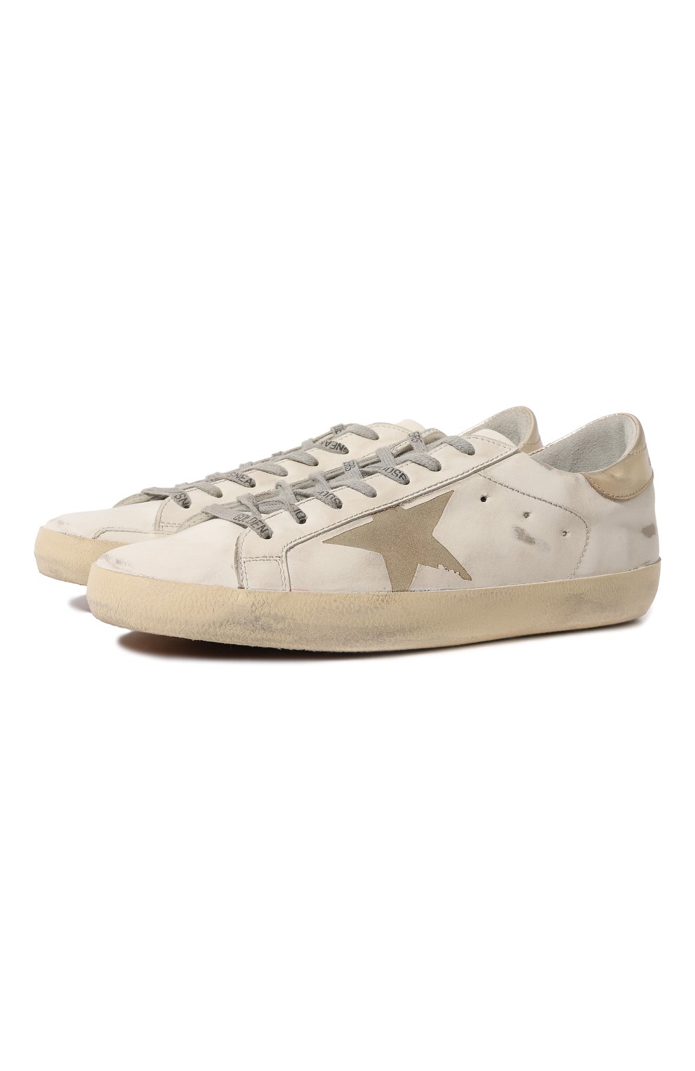 Кожаные кеды superstar GOLDEN GOOSE DELUXE BRAND, арт. GMF00106/F0031961117, фото 1