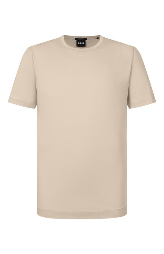 Футболка из лиоцелла и хлопка BOSS 50513674 Бежевый 50513674