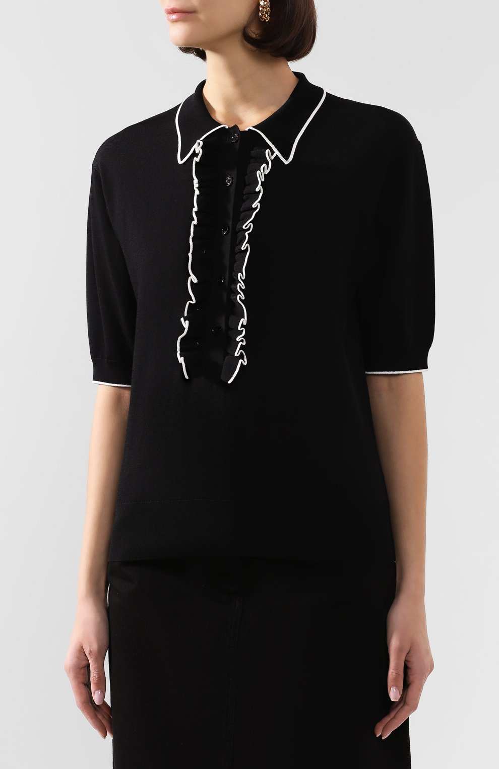 Пуловер из смеси вискозы и хлопка DRIES VAN NOTEN, арт. 201-11231-9706, фото 3
