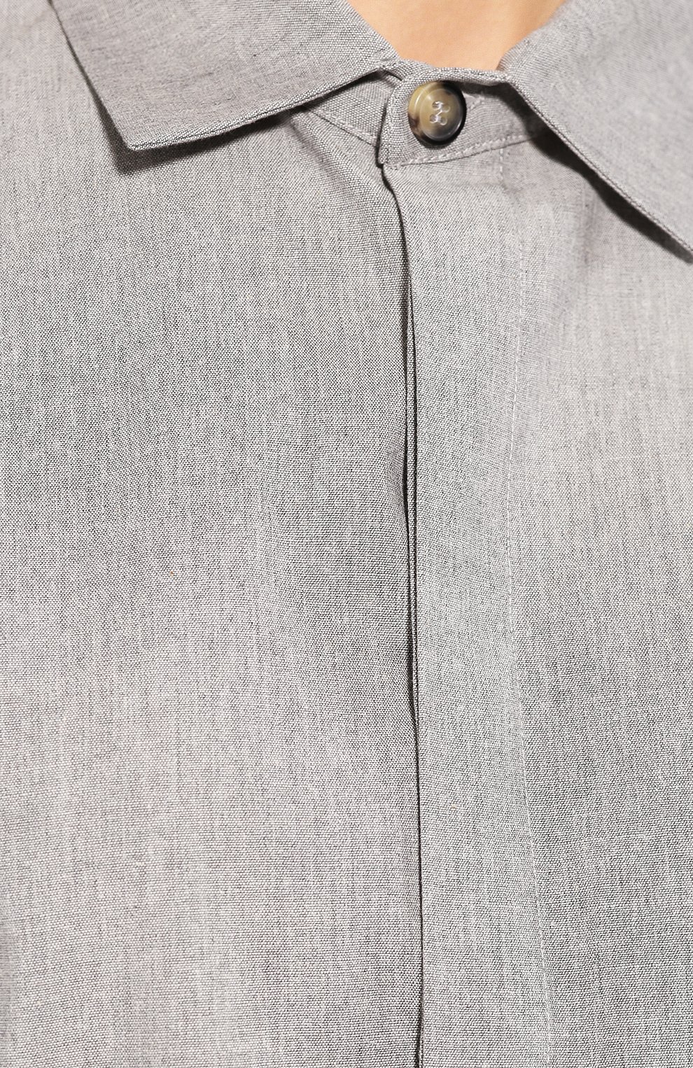 Хлопковая рубашка A.W.A.K.E. MODE серого цвета по цене 49950 руб., арт. AW19.T14, фото 5 Хлопковая рубашка A.W.A.K.E. MODE, арт. AW19.T14, фото 5