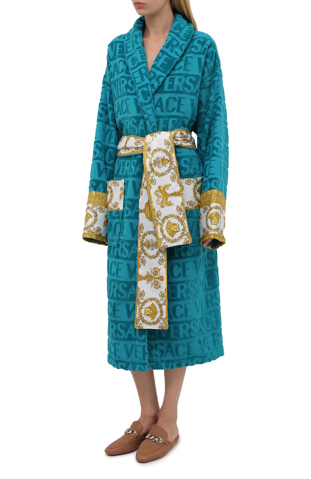 Хлопковый халат VERSACE, арт. ZACJ00008/ZC0SP052, фото 3