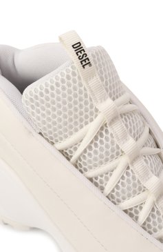 Мужского кроссовки s-d-runner x DIESEL молочного цвета, арт. Y03440/P6691 | Фото 7 (Материал внутренний: Текстиль; Материал внешний: Экокожа; Кросс-КТ: Низкие; Стили: Гранж; Материал утеплителя: Без утеплителя; Подошва: Платформа; Нос: Не проставлено; Региональные ограничения белый список (Axapta Mercury): Не проставлено)