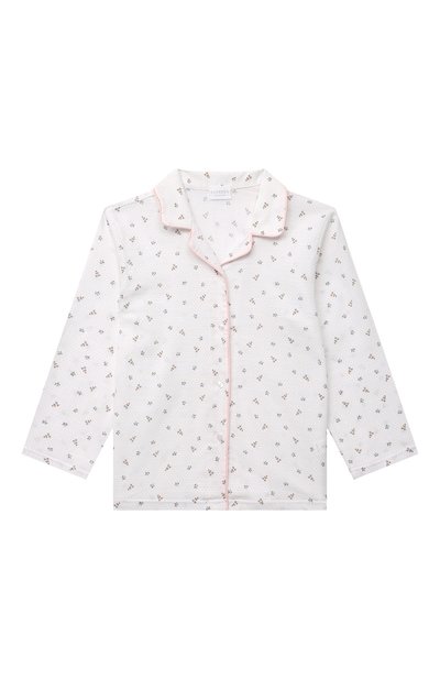 Хлопковая пижама LA PERLA белого цвета по цене 15600 руб., арт. 70251/2A-6A, фото 2 Хлопковая пижама LA PERLA, арт. 70251/2A-6A, фото 2