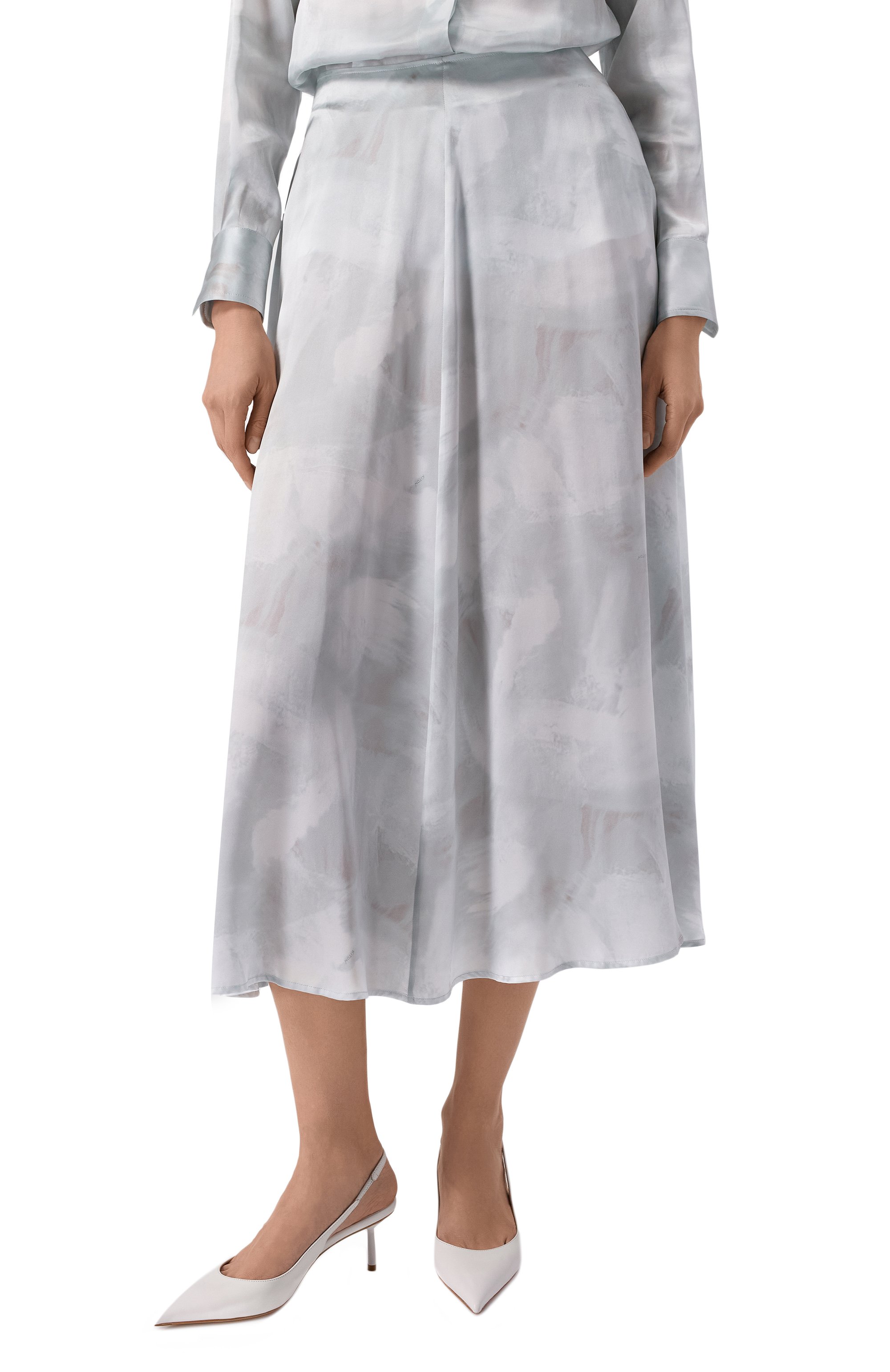 Атласная юбка KITON, арт. D58208K0926E02, фото 3