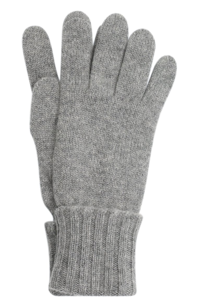 Женские кашемировые перчатки INVERNI светло-серого цвета, арт. 5299 GU | Фото 1 (Материал: Текстиль, Кашемир, Шерсть; Кросс-КТ: Трикотаж; Материал сплава: Проставлено; Нос: Не проставлено)