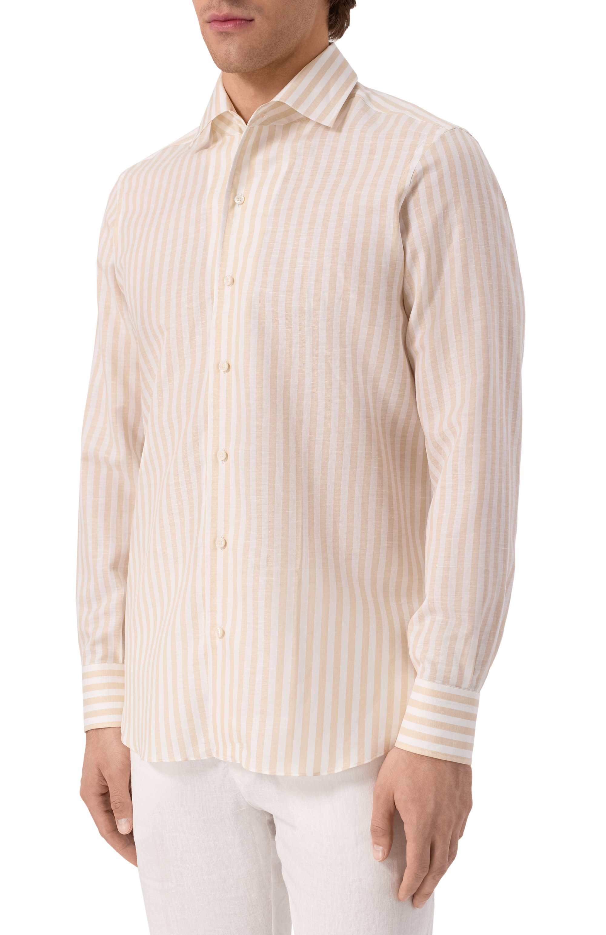 Рубашка из хлопка и льна MVST, арт. M0RBIDA/R0BERT0/R0UND/300-C0TT0N/LINEN, фото 3