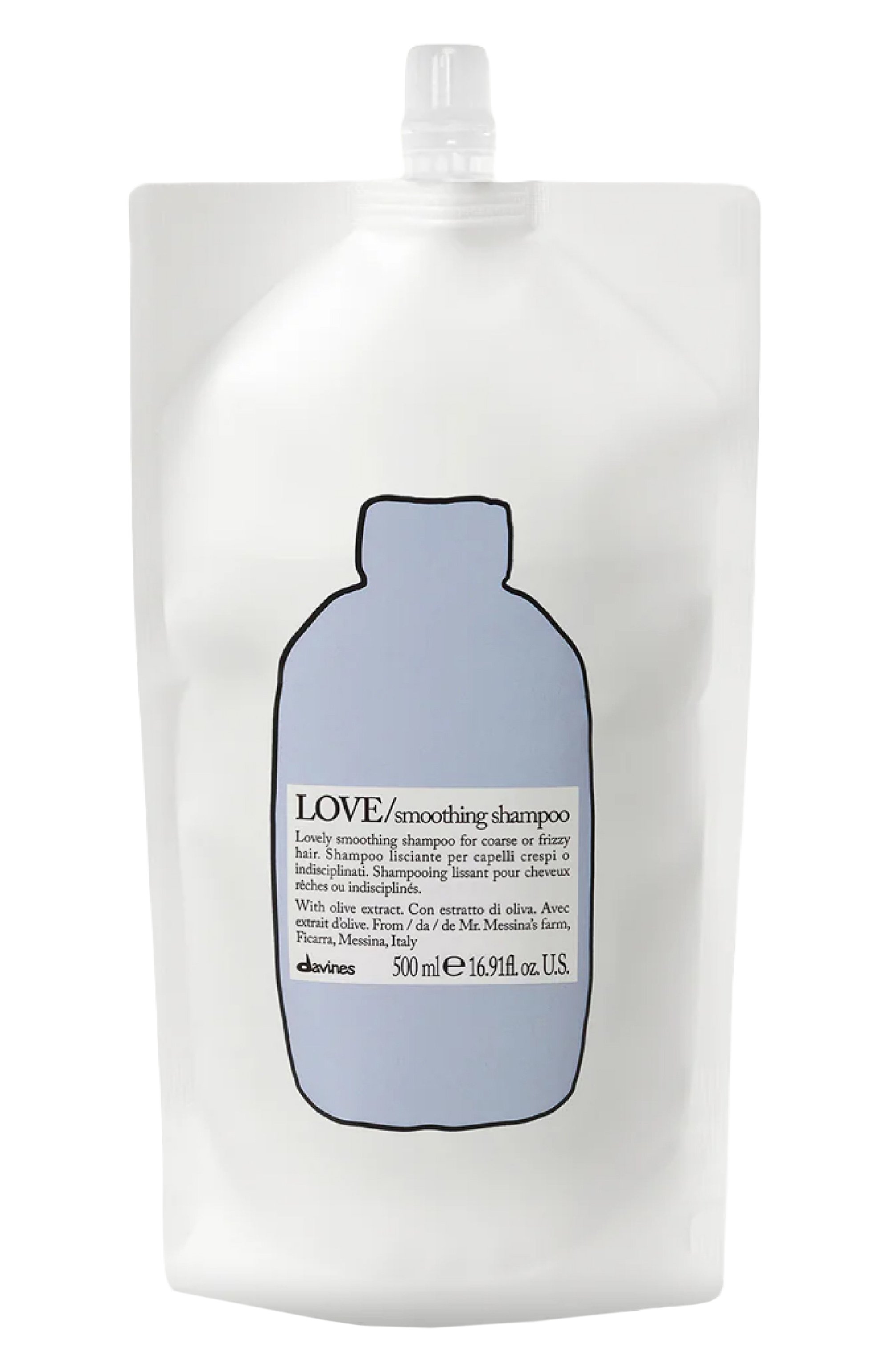 Рефил шампуня для разглаживания волос love smoothing (500ml) DAVINES, арт. 75653, фото 1