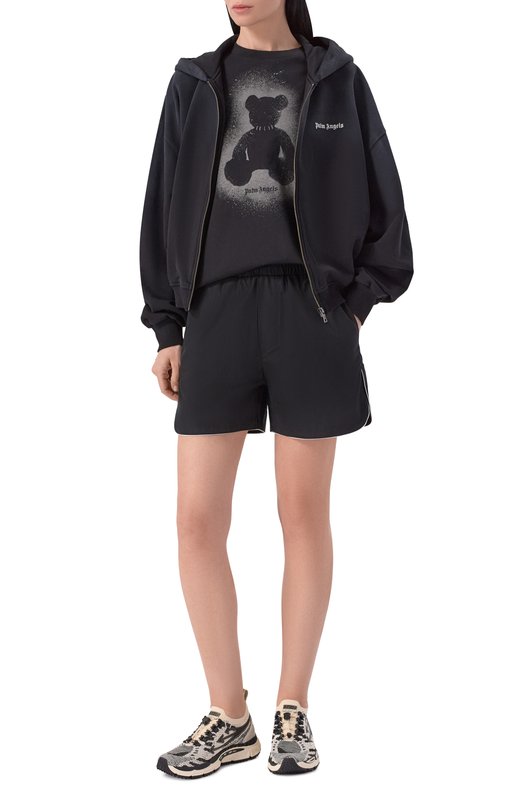 Хлопковая футболка Palm Angels PMAA109S26JER001 Чёрный  PMAA109S26JER001 Фото 2