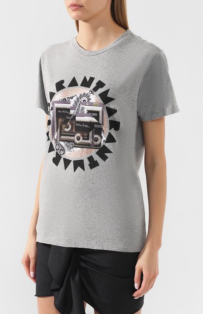 Хлопковая футболка ISABEL MARANT, арт. TS0619-19E038I/ZA0F, фото 3