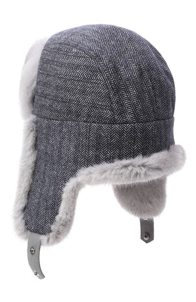 Кашемировая шапка-ушанка майкл с мехом норки FURLAND, арт. 0201410010085600057, фото 2