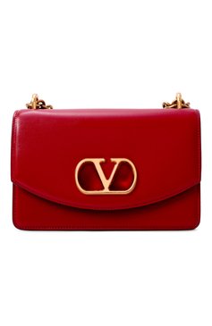 Женская сумка vain small VALENTINO красного цвета, арт. 6W2B0R17/GCB | Фото 1 (Размер: small; Материал сплава: Проставлено; Материал: Натуральная кожа; Драгоценные камни: Проставлено)