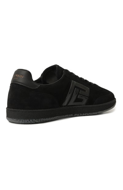 Замшевые кеды swan BALMAIN, арт. DM1VI360/LABP, фото 5