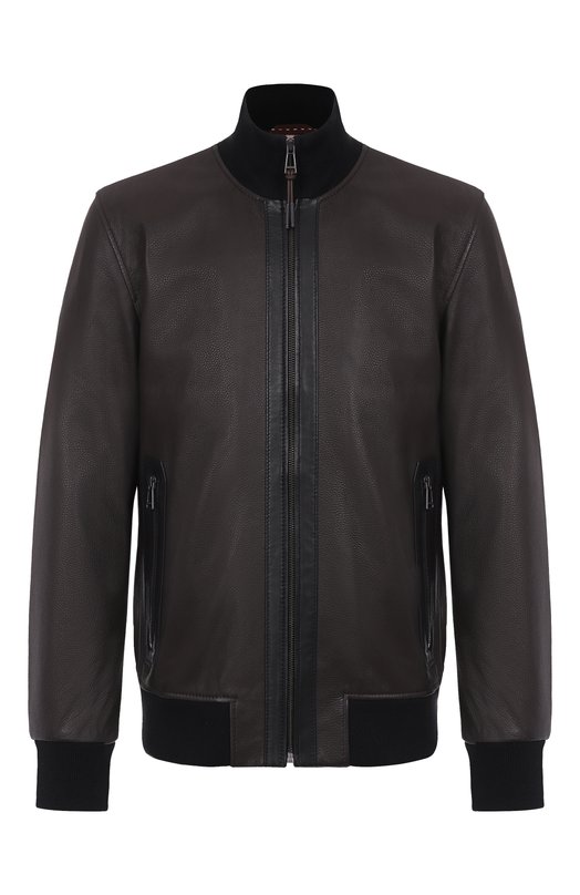 Кожаный бомбер Windsor T0RIN0-L/1300140 Коричневый T0RIN0-L/1300140