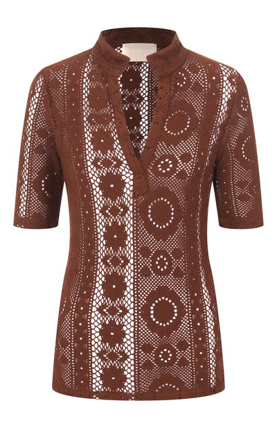 Женское хлопковое поло ALBUS LUMEN, арт. AL.RT25.001.P0L0T0P.CR0CHET