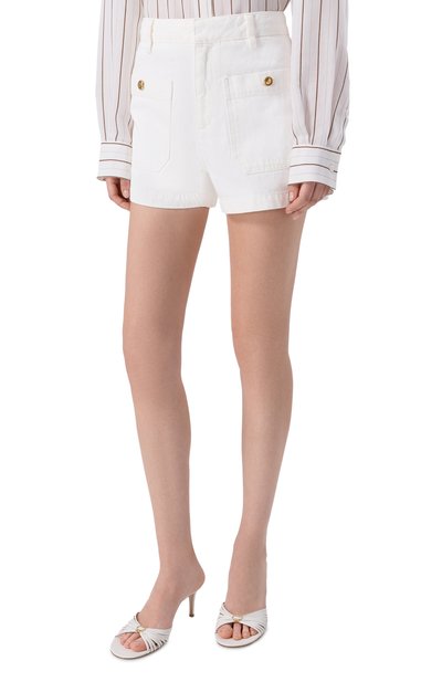 Джинсовые шорты the cruise FRAME DENIM белого цвета по цене 39400 руб., арт. 4026728/THE CRUISE SH0RT, фото 3 Джинсовые шорты the cruise FRAME DENIM, арт. 4026728/THE CRUISE SH0RT, фото 3