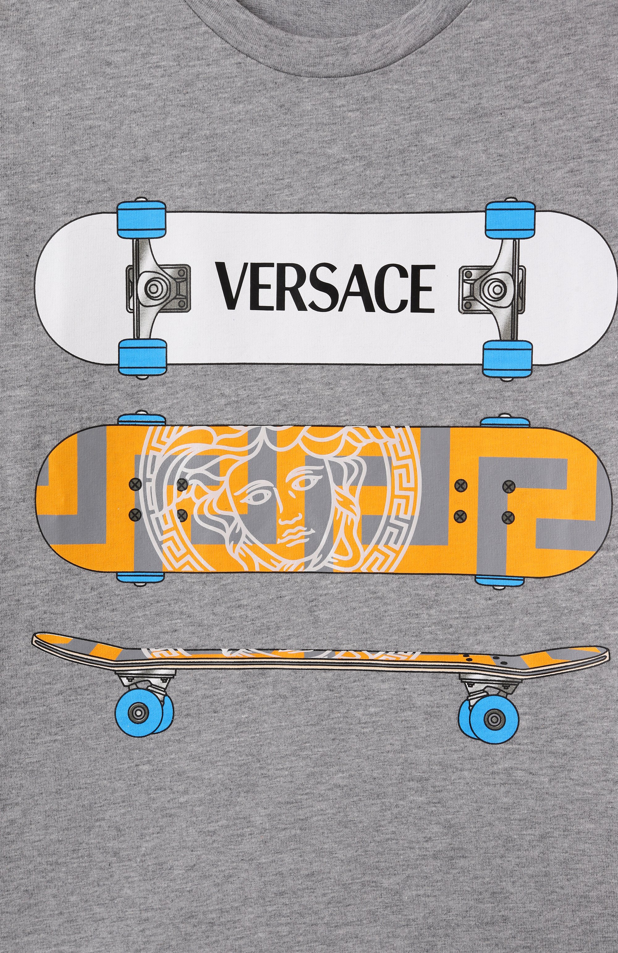 Хлопковая футболка VERSACE, арт. 1018293/1A13086, фото 3