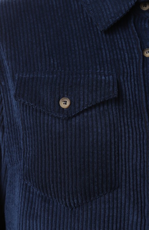 Вельветовая рубашка MC2 Saint Barth DEER/01773G Синий  DEER/01773G Фото 6