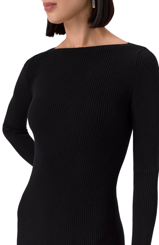 Платье из вискозы Rick Owens RP02E4616/RIBVI Чёрный  RP02E4616/RIBVI Фото 5