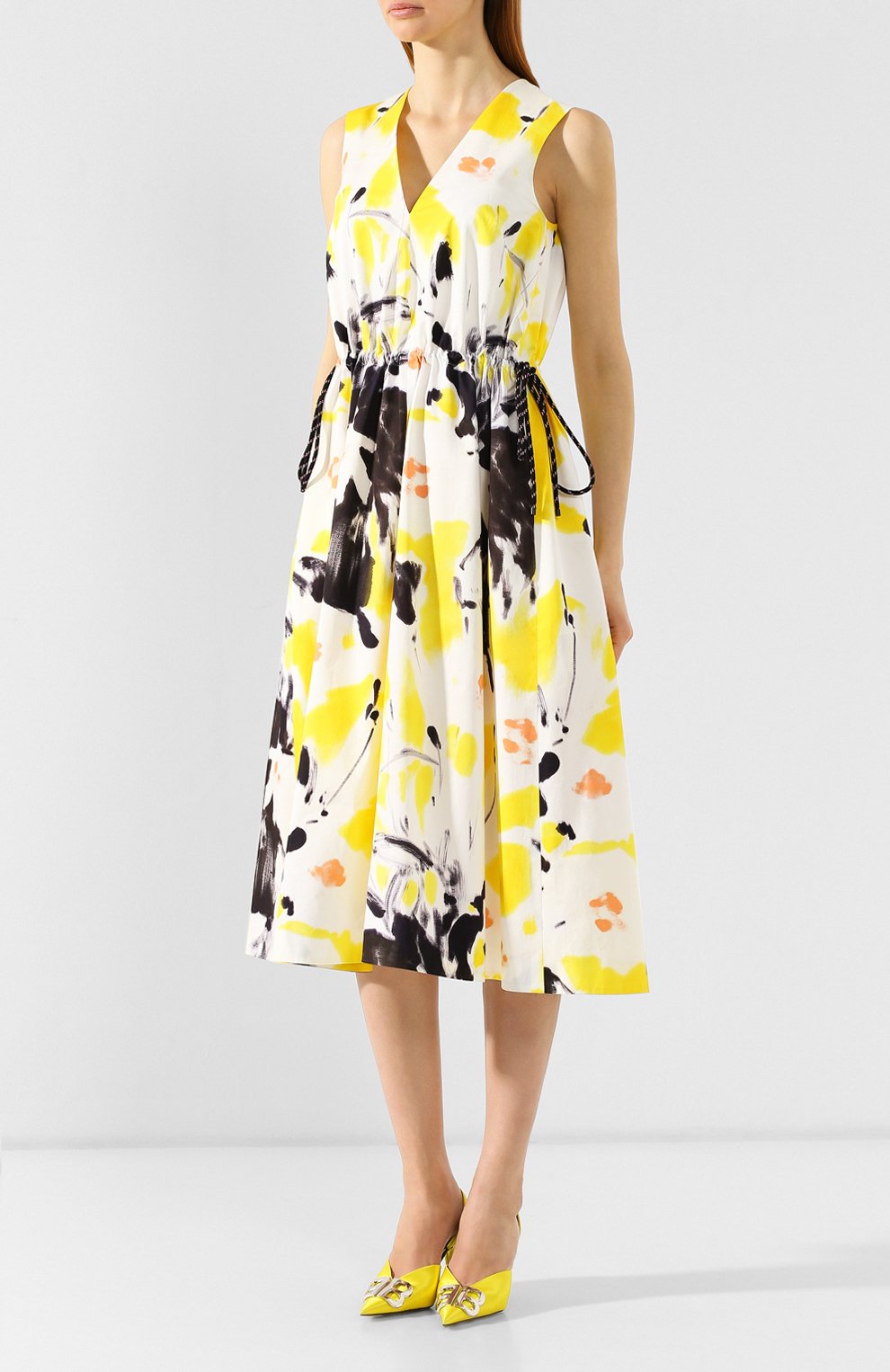 Хлопковое платье DRIES VAN NOTEN, арт. 191-11008-7104, фото 3