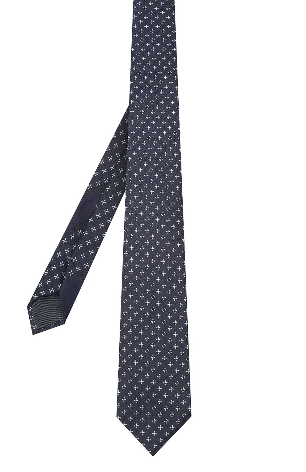 Шелковый галстук ZEGNA темно-синего цвета по цене 25400 руб., арт. Z9D40/100, фото 2 Шелковый галстук ZEGNA, арт. Z9D40/100, фото 2