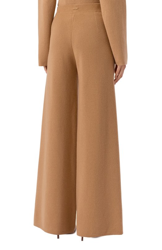 Брюки из шерсти и кашемира Max Mara JUDY Бежевый  JUDY Фото 4