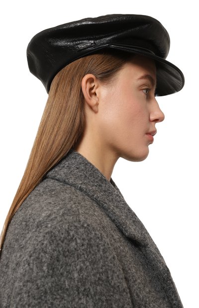 Кожаное кепи MIU MIU, арт. 5HC195-038-F0002, фото 2