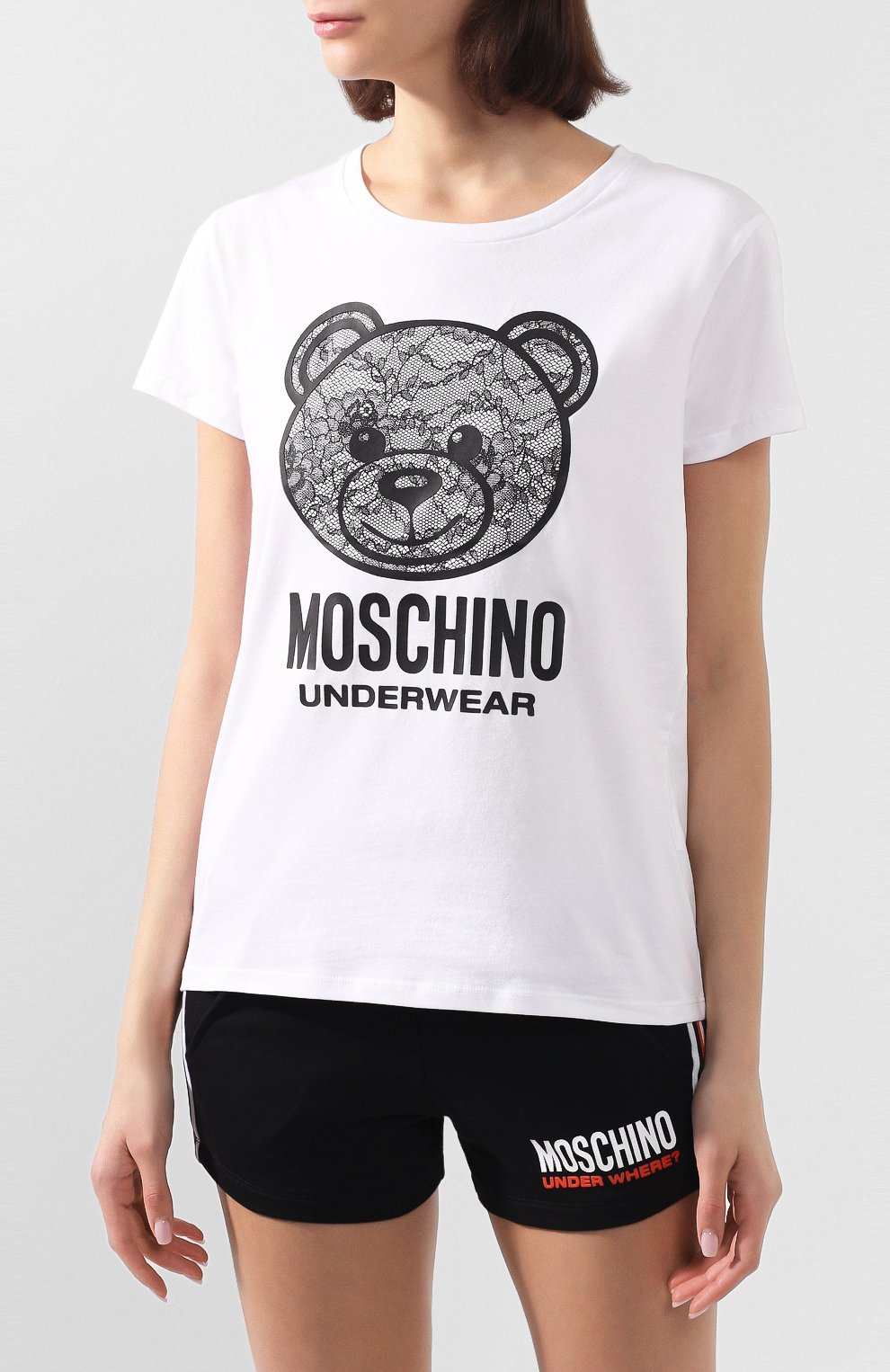 Хлопковая футболка MOSCHINO, арт. A1913/9019, фото 3