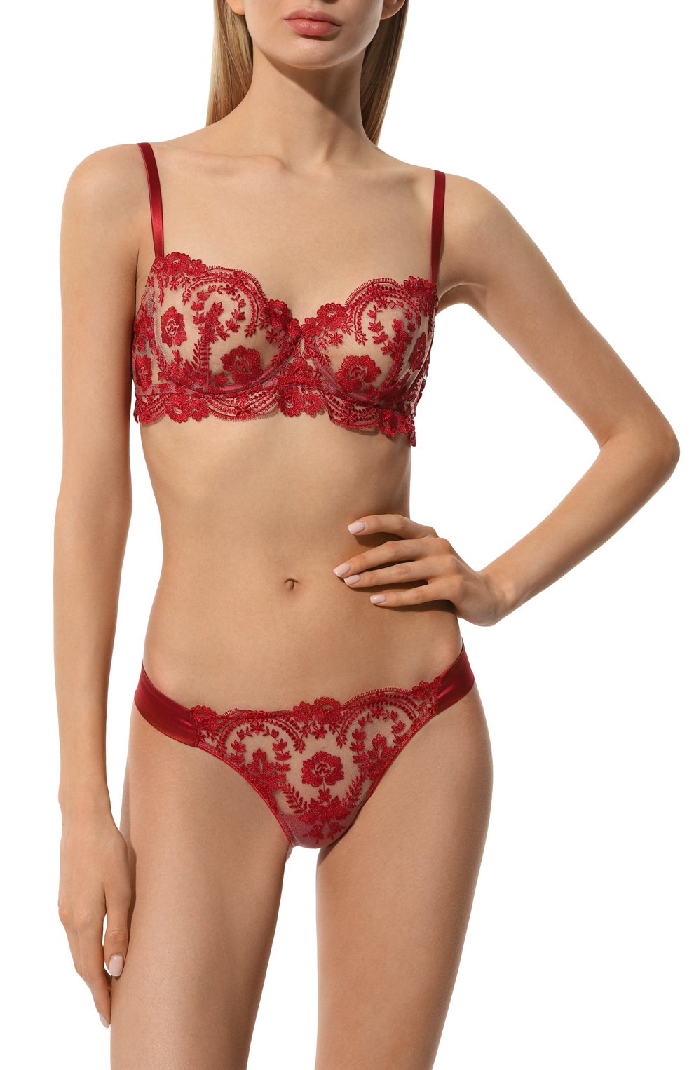 Трусы-танга I.D. SARRIERI бордового цвета по цене 27420 руб., арт. J7943, фото 2 Трусы-танга I.D. SARRIERI, арт. J7943, фото 2