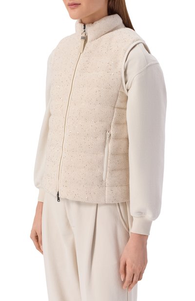 Пуховый жилет BRUNELLO CUCINELLI, арт. M0DVT7776, фото 3
