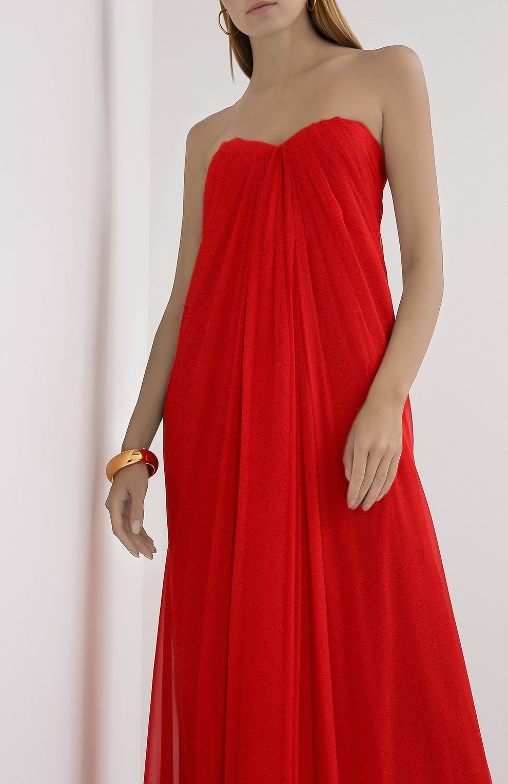 Шелковое платье ALEXANDER MCQUEEN, арт. 612662/QBAAB, фото 3