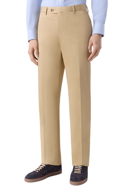 Хлопковые брюки MVST MCHIN21/520 Бежевый  MCHIN21/520 Фото 3