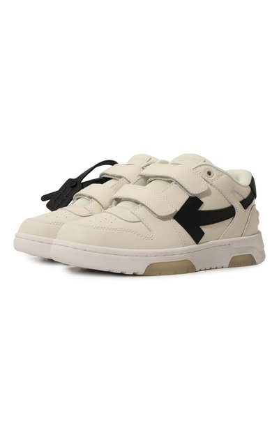 Кожаные кеды out of office OFF-WHITE, арт. 0BIA008S24LEA001/35-38, фото 1