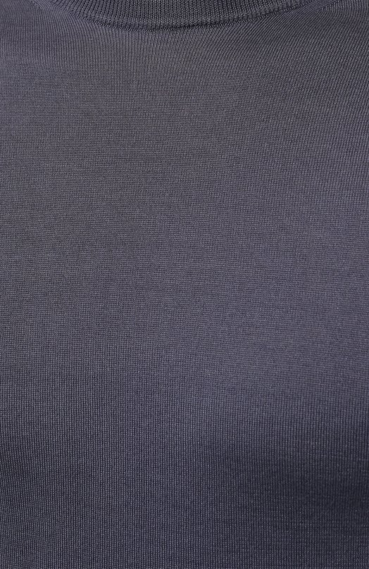 Джемпер из шелка и хлопка Giorgio Armani 3HSM37/SM63Z Синий  3HSM37/SM63Z Фото 5