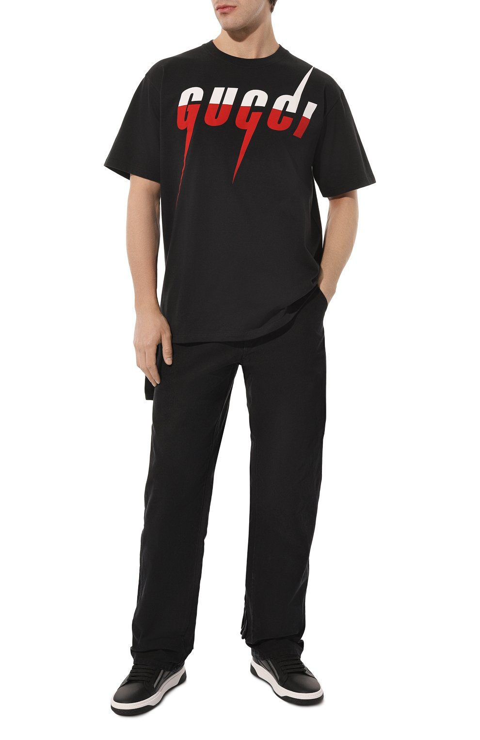 Хлопковая футболка GUCCI, арт. 565806 XJAZY, фото 2