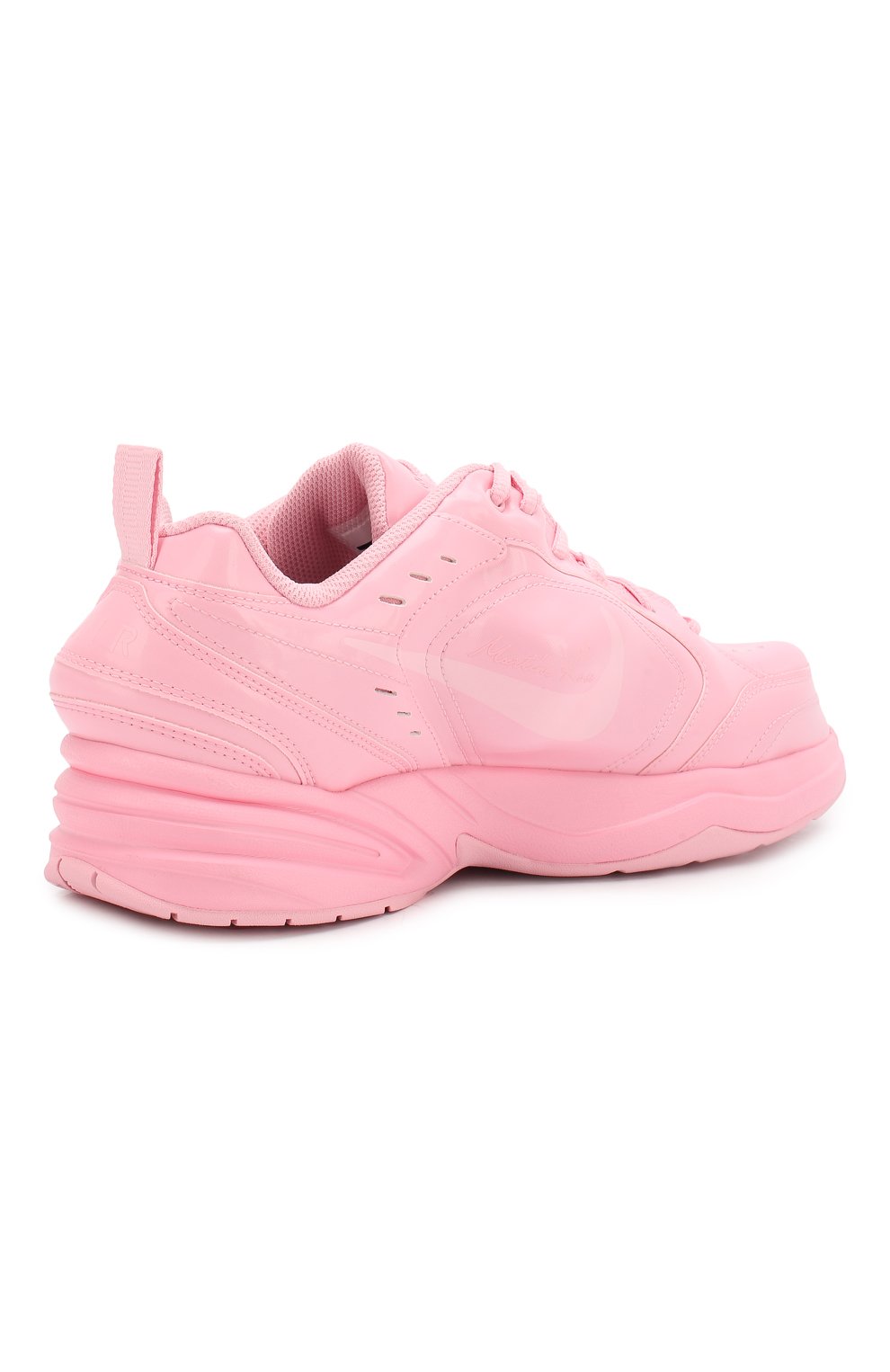 Мужские кожаные кроссовки nikelab x martine rose air monarch iv NIKELAB розового цвета, арт. AT3147-600 | Фото 4 (Материал внутренний: Не назначено; Стили: Гранж; Материал сплава: Проставлено; Материал утеплителя: Без утеплителя; Подошва: Массивная; Драгоценные камни: Проставлено; Статус проверки: Проверена категория)