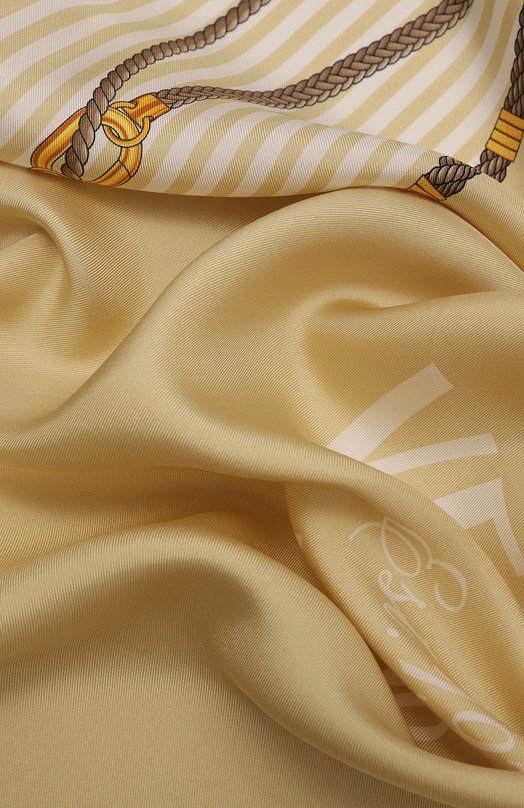 Шелковый платок Versace 1001600/1A10225 Бежевый  1001600/1A10225 Фото 3