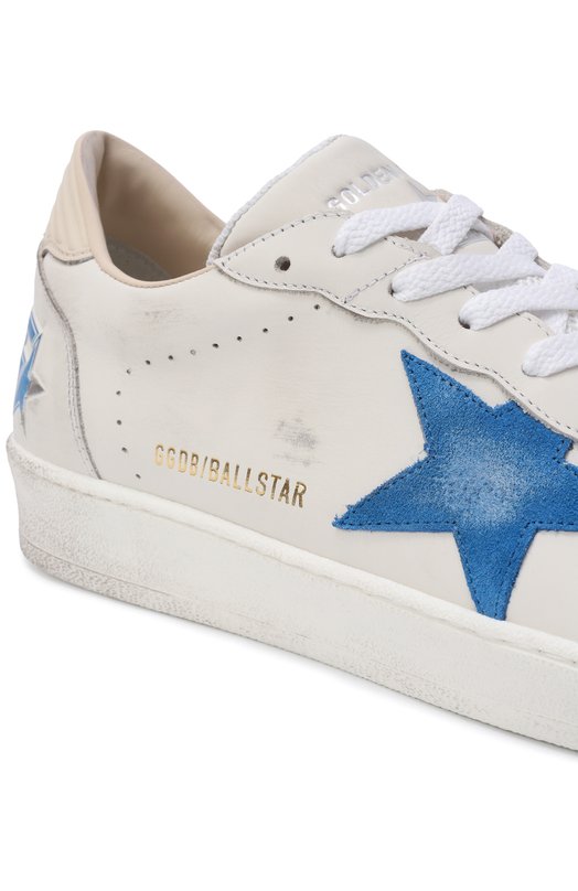 Кожаные кеды Ball Star Golden Goose Deluxe Brand GMF00851.F006781 Белый  GMF00851.F006781 Фото 7