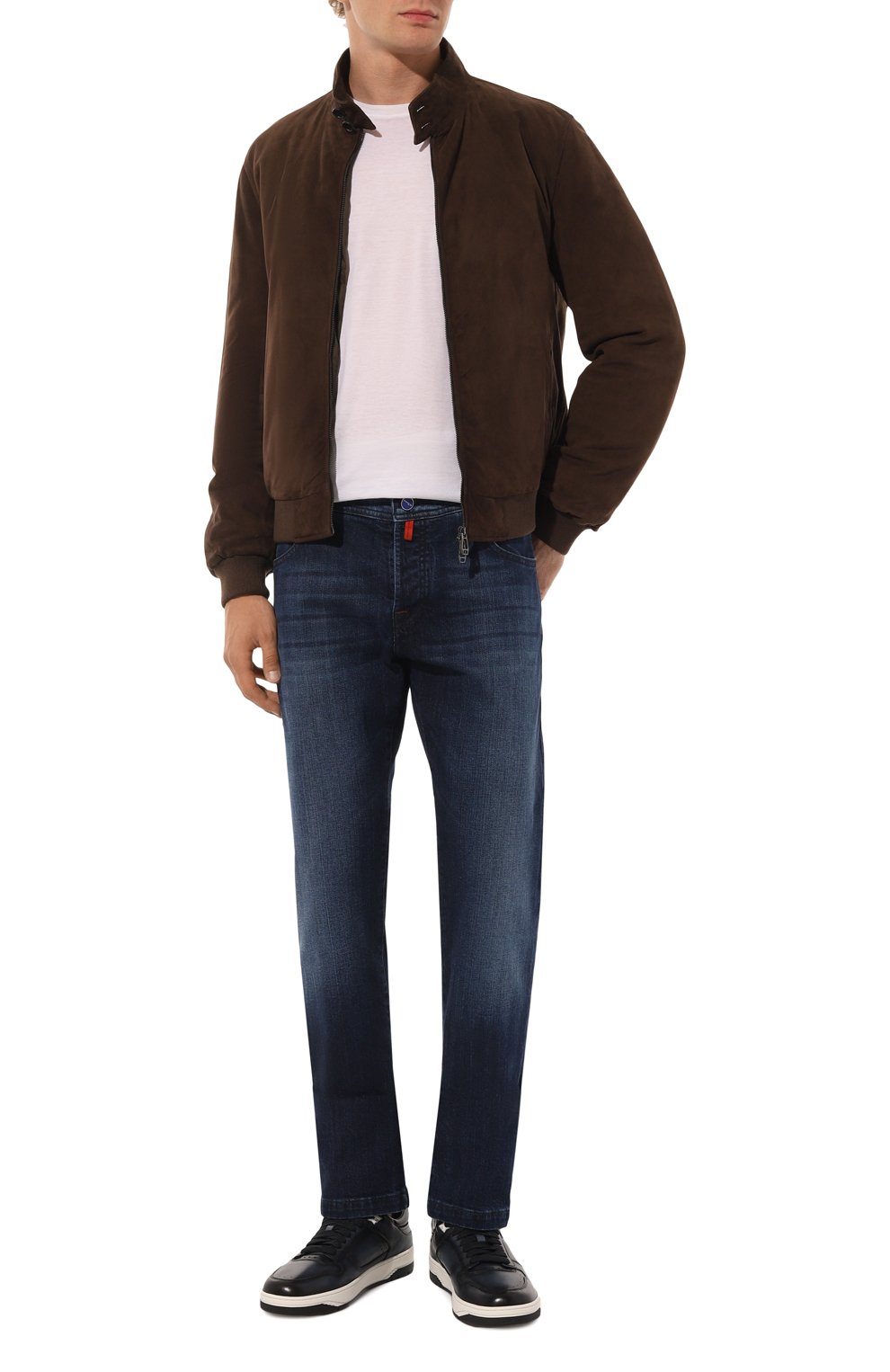 Кожаные кеды sneak-air SANTONI, арт. MBSG22015BINRGHV, фото 2